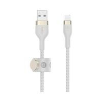 ราคา Belkin BoostCharge Pro Flex Lightning 1M ชาร์จเร็ว PD ทนพิเศษ - White (15322269352307)
