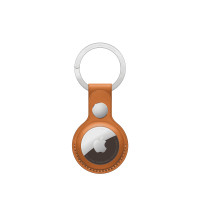 ราคา AirTag Leather Key Ring - Golden Brown (10673850614078)
