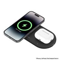 ราคา แท่นชาร์จไร้สาย Belkin Boost Charge Qi2 พร้อม พอร์ต USB-C สี Black (10824077967678)