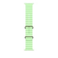 ราคา 49mm Neon Green Ocean Band - Natural Titanium Finish (15168733708659)