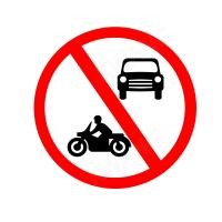 ราคา BISON ป้ายเครื่องหมายจราจร ห้ามรถจักรยานยนต์และรถยนต์ 45 cm. (23033)