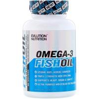 ราคา EVLution Nutrition, Omega-3 Fish Oil, Triple Strength, 60 Softgels (EVL-08747)