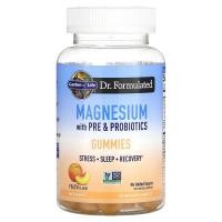 ราคา Garden of Life, Magnesium with Pre & Probiotics Gummies, Peach, 60 Gummies (GOL-13269)