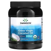 ราคา Swanson, Certified 100% Organic Extra Virgin Coconut Oil, 3 lbs 6 oz (1.53 kg) (SWV-24125)