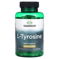 ราคา Swanson, L-Tyrosine, 500 mg, 100 Capsules (SWV-01855)