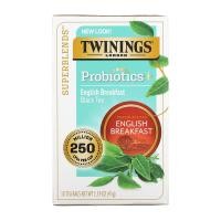 ราคา Twinings, Probiotics Black Tea, English Breakfast, 18 Tea Bags, 1.59 oz (45 g) (TWN-22894)