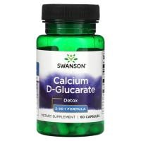 ราคา Swanson, Calcium D-Glucarate, Detox, 2-In-1 Formula, 60 Capsules (SWV-02123)