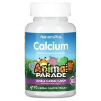 ราคา NaturesPlus, Source of Life Animal Parade ผลิตภัณฑ์เสริมอาหารแคลเซียมชนิดเคี้ยวสำหรับเด็ก ปราศจากน้ำตาล รสวานิลลาซันเด บรรจุเม็ดรูปสัตว์ 90 เม็ด (NAP-29921)
