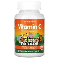 ราคา NaturesPlus, Source of Life, Animal Parade ผลิตภัณฑ์เสริมอาหารวิตามิน C ชนิดเคี้ยวสำหรับเด็ก ปราศจากน้ำตาล รสน้ำส้มธรรมชาติ บรรจุเม็ดรูปสัตว์ 90 เม็ด (NAP-29922)