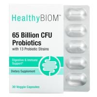 ราคา HealthyBiom, โพรไบโอติก 6.5 หมื่นล้าน CFU บรรจุแคปซูลผัก 30 แคปซูล (HBI-01917)