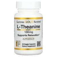 ราคา California Gold Nutrition, แอล-ธีอะนีน AlphaWave ช่วยให้ผ่อนคลาย ขนาด 100 มก. บรรจุ 30 แคปซูลผัก (CGN-01244)