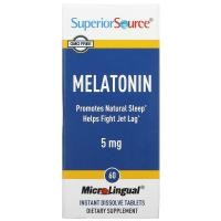 ราคา Superior Source, Melatonin, 5 mg, 60 MicroLingual Instant Dissolve Tablets (SPS-90740)