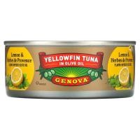 ราคา Genova, Yellowfin Tuna In Olive Oil, Lemon & Herbes De Provence, 5 oz (142 g) (GNO-13259)