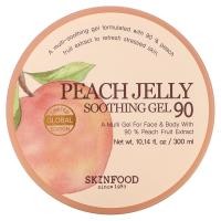 ราคา SKINFOOD, Peach Jelly Soothing Gel 90, 10.14 fl oz (300 ml) (SKF-86831)