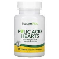 ราคา NaturesPlus, โฟลิกแอซิดฮาร์ตส์ บรรจุ 90 เม็ด (NAP-01791)