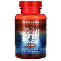 ราคา NaturesPlus, Omega Krill Oil, 600 mg, 60 Liquid-Filled Capsules (NAP-03972)