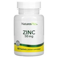ราคา NaturesPlus, Zinc, 50 mg, 90 Tablets (NAP-03645)