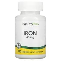 ราคา NaturesPlus, Iron, 20 mg, 180 Tablets (NAP-03420)