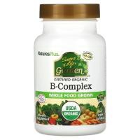 ราคา NaturesPlus, Source of Life Garden, Organic B-Complex, 60 Vegan Capsules (NAP-30732)