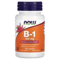 ราคา NOW Foods, วิตามิน B-1 ขนาด 100 มก. บรรจุ 100 เม็ด (NOW-00446)