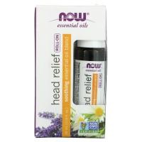 ราคา NOW Foods, Essential Oils, Head Relief Roll-On, 1/3 fl oz (10 ml) (NOW-07908)