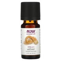 ราคา NOW Foods, Essential Oils, 100% Pure Vetiver, 1/3 fl oz (10 ml) (NOW-07636)