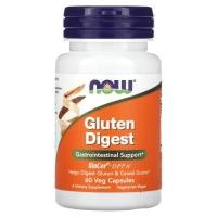 ราคา NOW Foods, Gluten Digest, 60 Veg Capsules (NOW-02959)