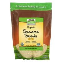 ราคา NOW Foods, Real Food, Organic Raw Sesame Seeds, 16 oz (454 g) (NOW-07035)