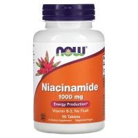 ราคา NOW Foods, Niacinamide, 1,000 mg, 90 Tablets (NOW-00451)