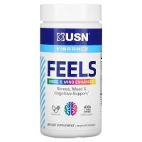 ราคา USN, Feels, Mood & Mind Enhancer, 60 Veggie Capsules (USN-93871)