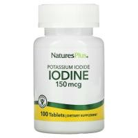 ราคา NaturesPlus, Iodine, Potassium Iodide, 150 mcg, 100 Tablets (NAP-03371)