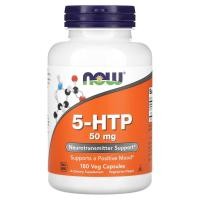 ราคา NOW Foods, 5-HTP, 50 mg, 180 Veg Capsules (NOW-00101)