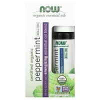 ราคา NOW Foods, Certified Organic Peppermint Roll-On, 1/3 fl oz (10 ml) (NOW-07906)