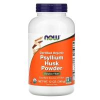 ราคา NOW Foods, Certified Organic, Psyllium Husk Powder, 12 oz (340 g) (NOW-05966)