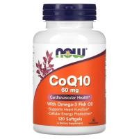 ราคา NOW Foods, โคเอนไซม์คิวเทนและโอเมก้า 3 จากน้ำมันปลา บรรจุแคปซูลนิ่ม 120 แคปซูล (NOW-03166)