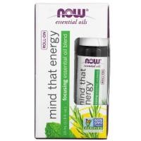 ราคา NOW Foods, Essential Oils, Mind That Energy Roll-On, 1/3 fl oz (10 ml) (NOW-07903)
