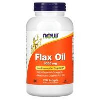 ราคา NOW Foods, Flax Oil with Essential Omega-3's, 1,000 mg, 250 Softgels (NOW-01772)