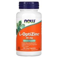 ราคา NOW Foods, L-OptiZinc ขนาด 30 มก. บรรจุแคปซูลผัก 100 แคปซูล (NOW-01510)