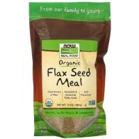 ราคา NOW Foods, Real Food, Organic Flax Seed Meal, 12 oz (340 g) (NOW-06266)