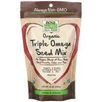 ราคา NOW Foods, Real Food, Organic Triple Omega Seed Mix, 12 oz (340 g) (NOW-06323)