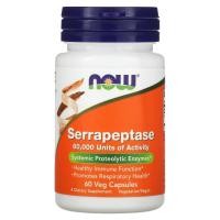 ราคา NOW Foods, Serrapeptase, 60 Veg Capsules (NOW-02973)