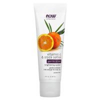 ราคา NOW Foods, Solutions, Gentle Scrub, Vitamin C & Oryza Sativa, 4 fl oz (118 ml) (NOW-07998)