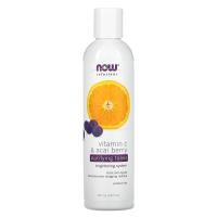 ราคา NOW Foods, Solutions, Purifying Toner, Vitamin C & Acai Berry, 8 fl oz (237 ml) (NOW-07999)