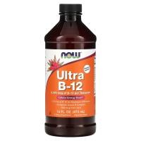 ราคา NOW Foods, Ultra B-12, 5,000 mcg, 16 fl oz (473 ml) (NOW-00454)