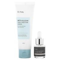 ราคา iUNIK, Beta-Glucan Edition Skin Care Set, Cream & Mini Serum, 2 Piece Set (IUK-08029)
