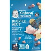 ราคา Gerber, Natural for Baby, Whipped Melts, Banana, Apple, Blueberry, Crawler, 10+ Months, 1.0 oz (28 g) (GBR-04745)