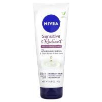 ราคา Nivea, Sensitive & Radiance Face & Body Cream with Nourishing Serum, 6.8 oz (192 g) (NIV-03486)