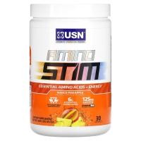 ราคา USN, Amino Stim, Essential Amino Acids + Energy, Mango Pineapple, 10.05 oz (285 g) (USN-94117)