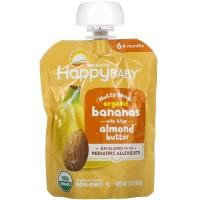ราคา Happy Family Organics, Happy Baby, Nutty Blends, 6+ Months, Organic Bananas with 1/2 tsp Almond Butter, 3 oz (85 g) (สินค้าเลิกจำหน่าย) (HAP-01611)