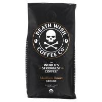 ราคา Death Wish Coffee, The World's Strongest Coffee, Ground, Medium Roast, 16 oz (454 g) (DEA-00758)